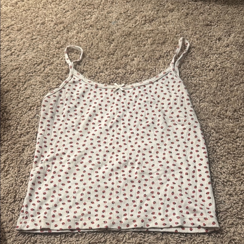 Polka Dot Spaghetti Strap Top